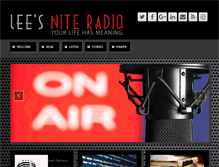 Tablet Screenshot of leesniteradio.com